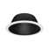 6 In. Black Recessed Baffle Trim With 1/2 In. White Trim Ring