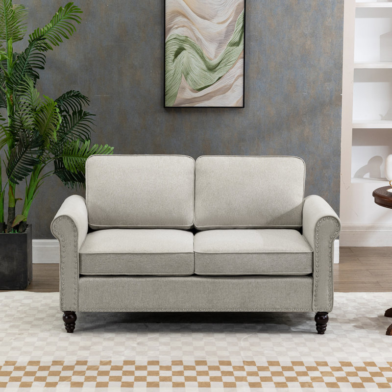 Causeuse Meloy, Gris clair