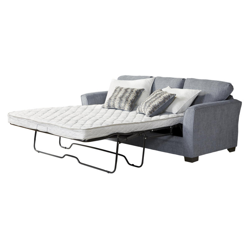 Canapé-lit à accoudoirs évasés 86,5 po Laquonda, Polyester 100 % gris foncé