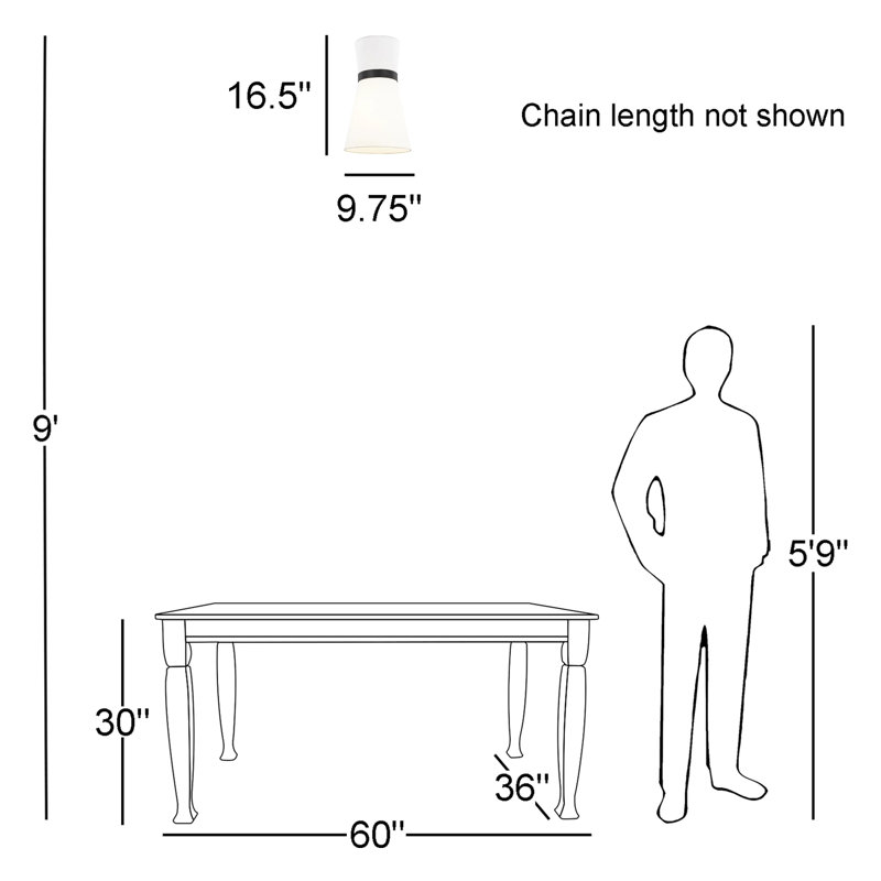Ayyaan 1 - Light Single Pendant, Midnight Black, Midnight Black/White