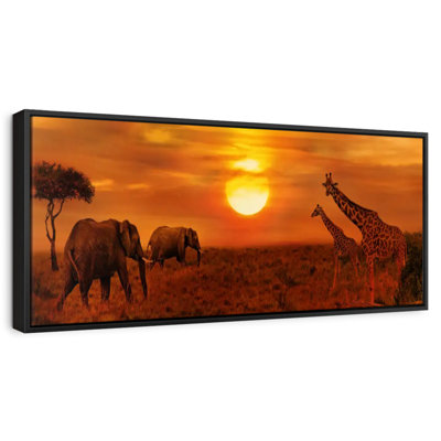 Safari africain au coucher du soleil à Whitmer