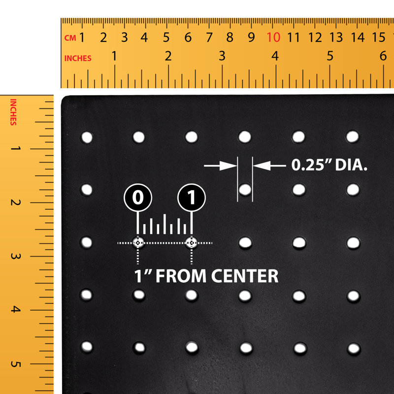 Solution de rangement pour panneau perforé, taille: 24 po x 24 po, paquet de 2