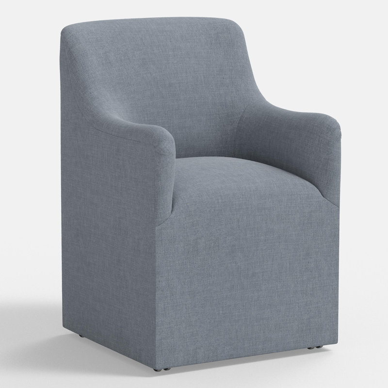Upholstered Armchair, Performance Textured Weave River