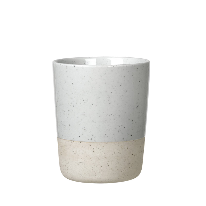 Grande tasse isotherme en céramique SABLO, Beige/gris