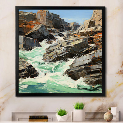 Rocky Tides Impressions - Waves Wall Art