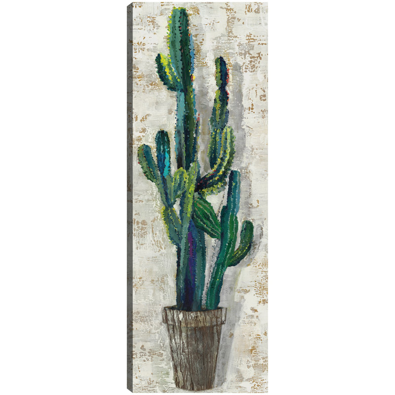 Cactus Profile III By Sandy Doonan Canvas Art Print, Wrapped Canvas, 13" W x 35" H