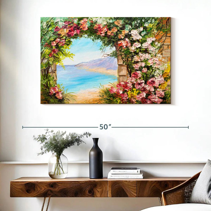 Lilie unique bord de mer, H 26 po x l 39 po
