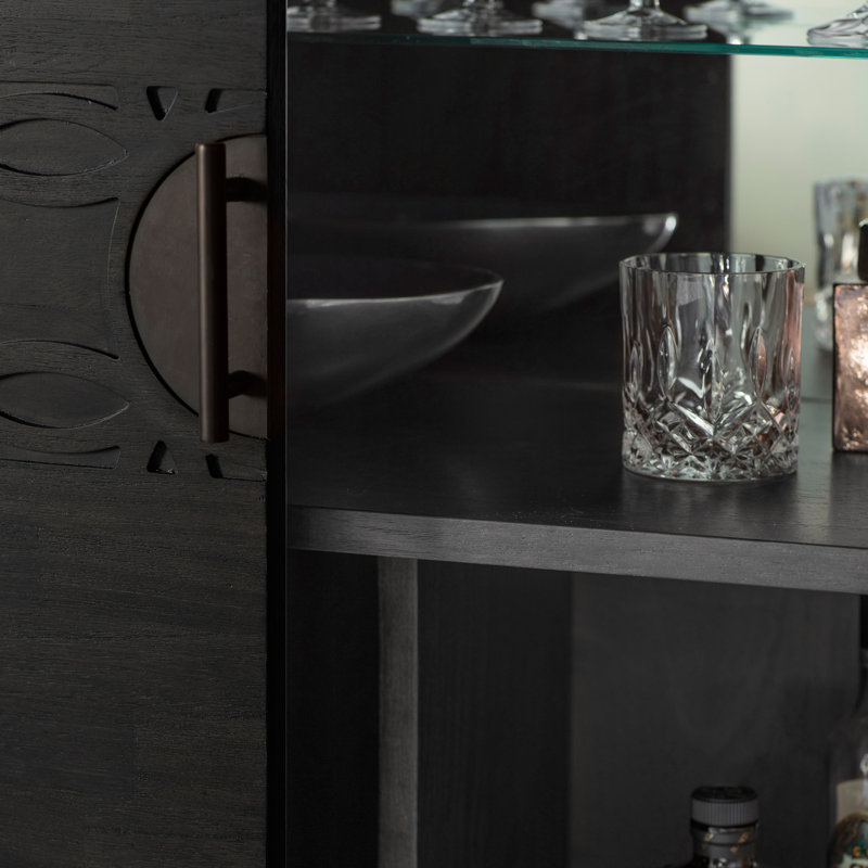 Seaberg 85cm Sideboard, Black Charcoal