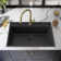 33'' L Drop-In Single Bowl Quartz Composite Kitchen Sink