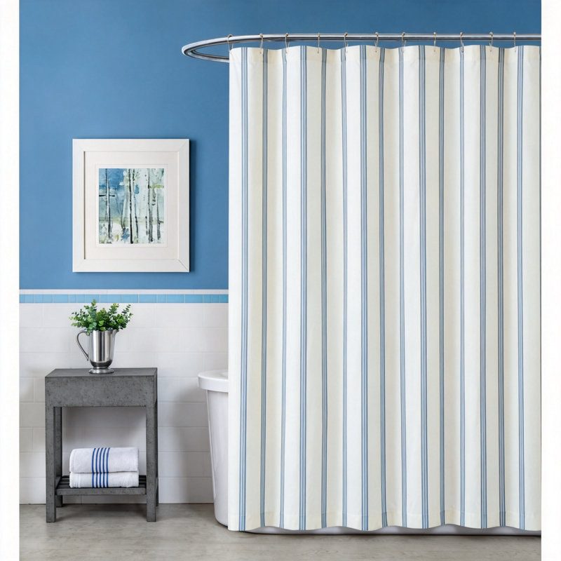 Plaid Shower Curtain (Stripe)