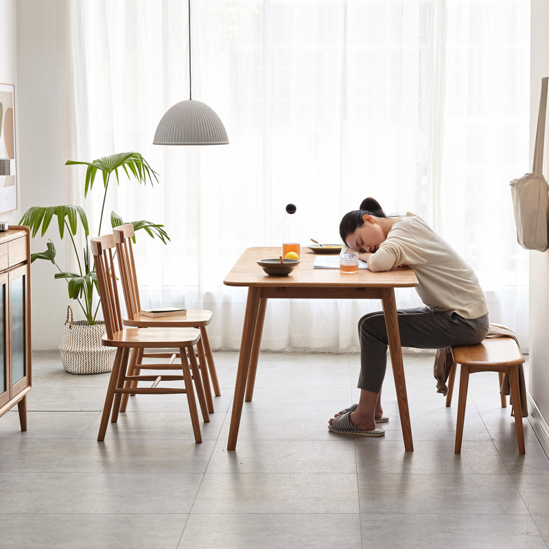 Banc de cuisine en chêne naturel