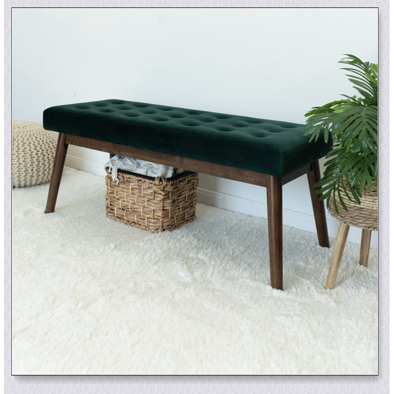 Banc Delilah - velours Banc simple, confortable, durable et multifonctionnel