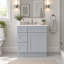 Armoire combinée avec meuble-lavabo gris Shaker 1800cabinets-137829259-137829260