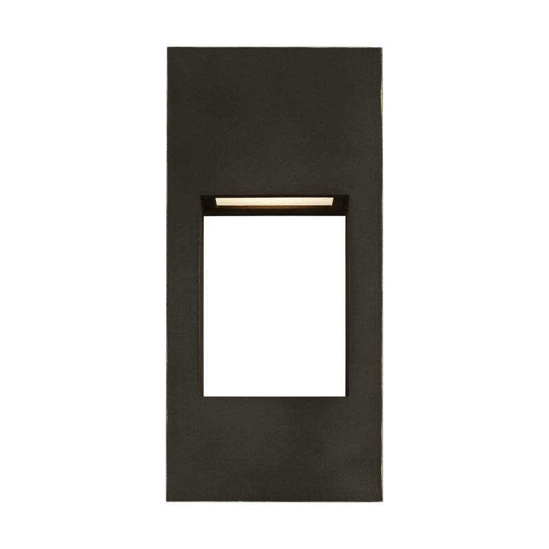 Testa LED Outdoor Flush Mount, Antique Bronze, 12" H x 5.75" W x 5.75" D