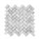 1" x 2" Marble Mosaic Tile in Carrara White