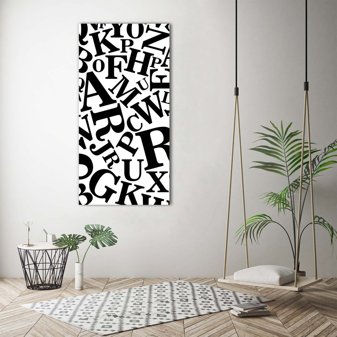 Alphabet - Kunstdrucke auf Leinwand - Wrapped Canvas