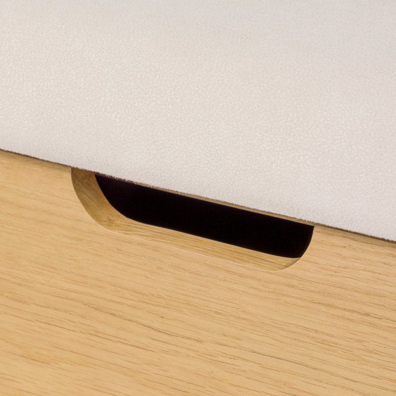 Oslo Bench with drawer, American oak wood