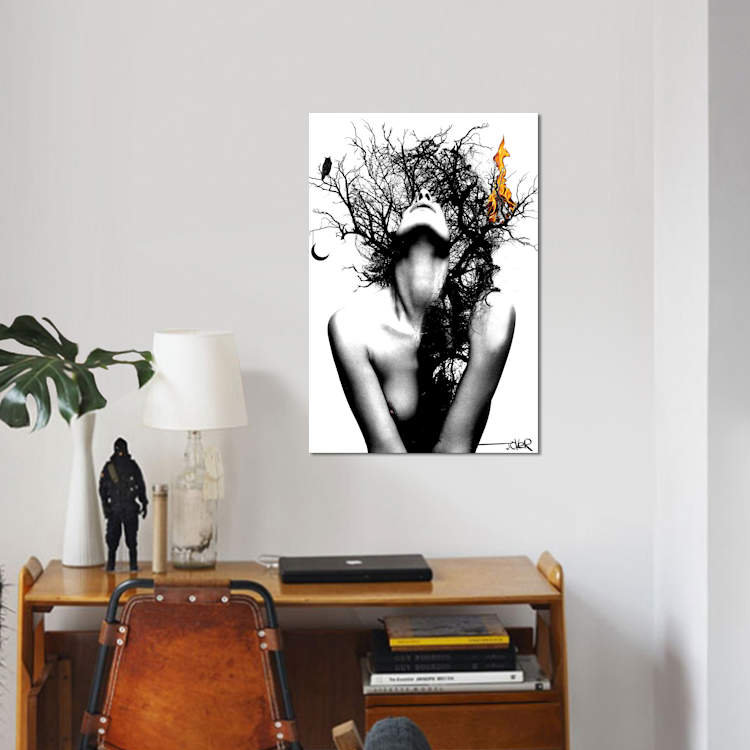 Wisdom And Fire by Loui Jover - Wrapped Canvas Print, 66.04 cm H x 45.72 cm W x 3.175 cm D