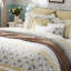Édredon 9 pièces pour grand lit jaune - Cottage Chic Bedding, bride, avec édredon-128684993-128684995