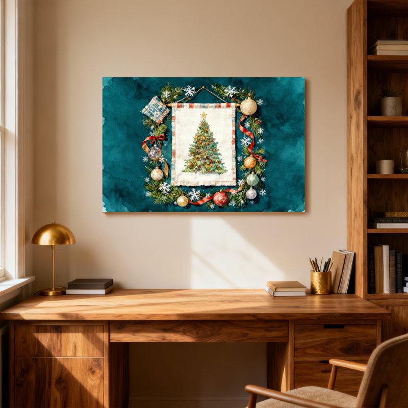Motif de guirlande de Noël, H 20 po x l 30 po