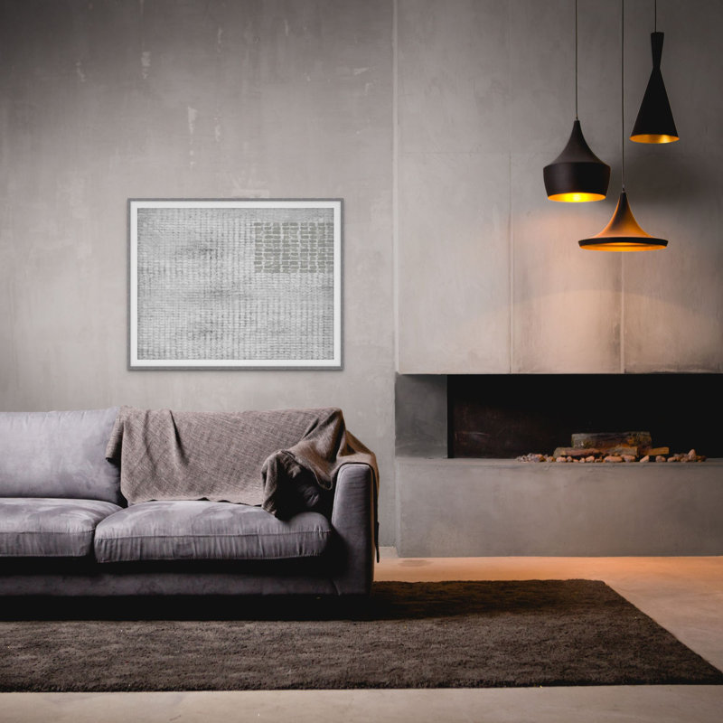 Bestud Gray 2 Framed Print, 29" H x 36" W x 2" D