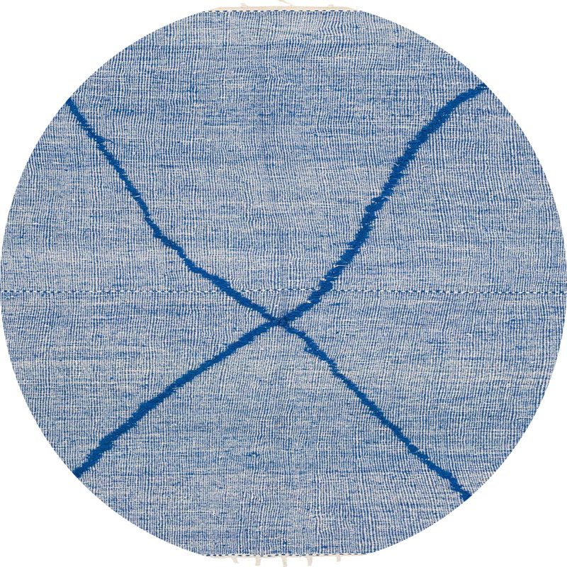 Abstract Indoor Rug, Round 6'