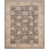 Sivas Hand-Knotted Gray/Ivory Area Rug