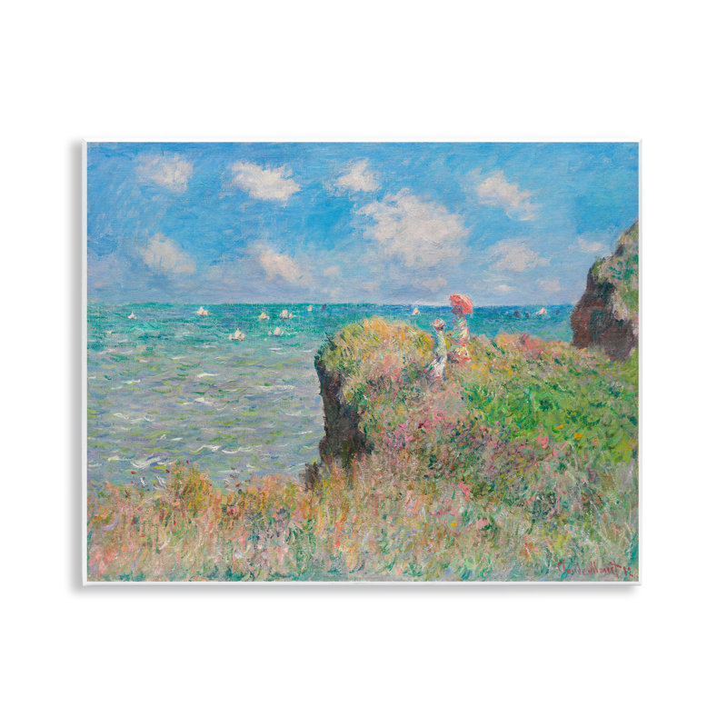 Art mural classique, "Monet Cliff Walk" par one1000paintings