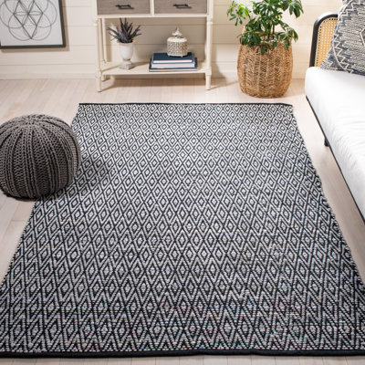 Tapis géométrique tissé à la main Montauk