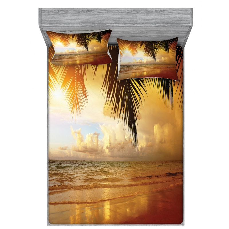 Microfiber Sheet Set, Queen Sheet Set with Fitted Sheet