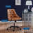 Distinct Tufted Swivel Vegan Leather Office Chair-1677128183