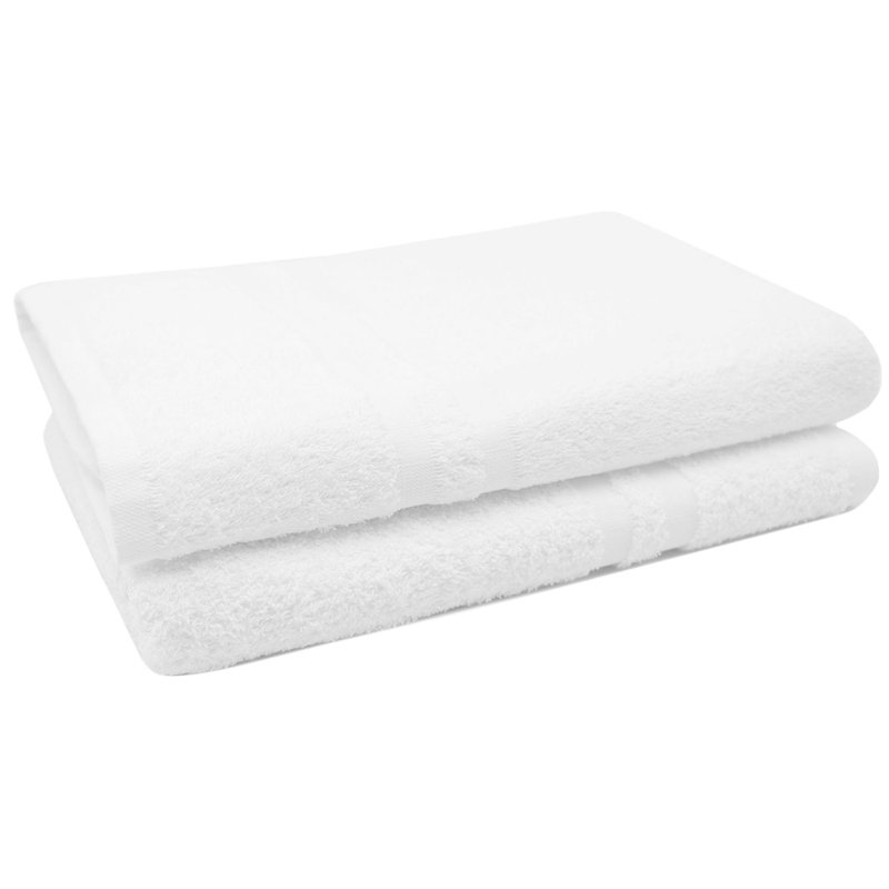 Midweight Beach Towel, White