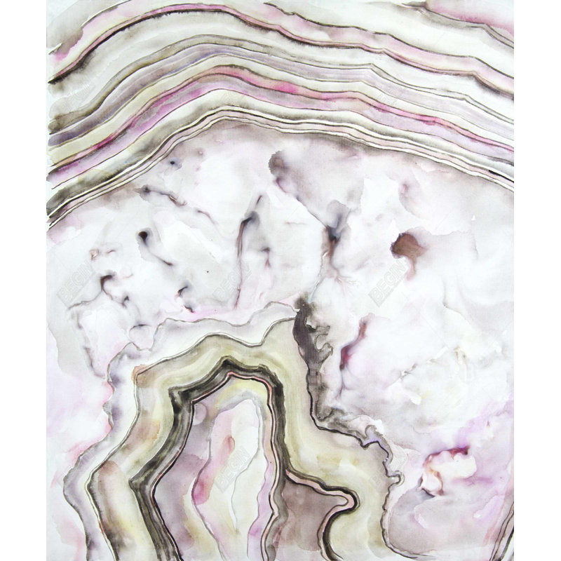 Toile spirituelle agate rose | Art mural Home Decor