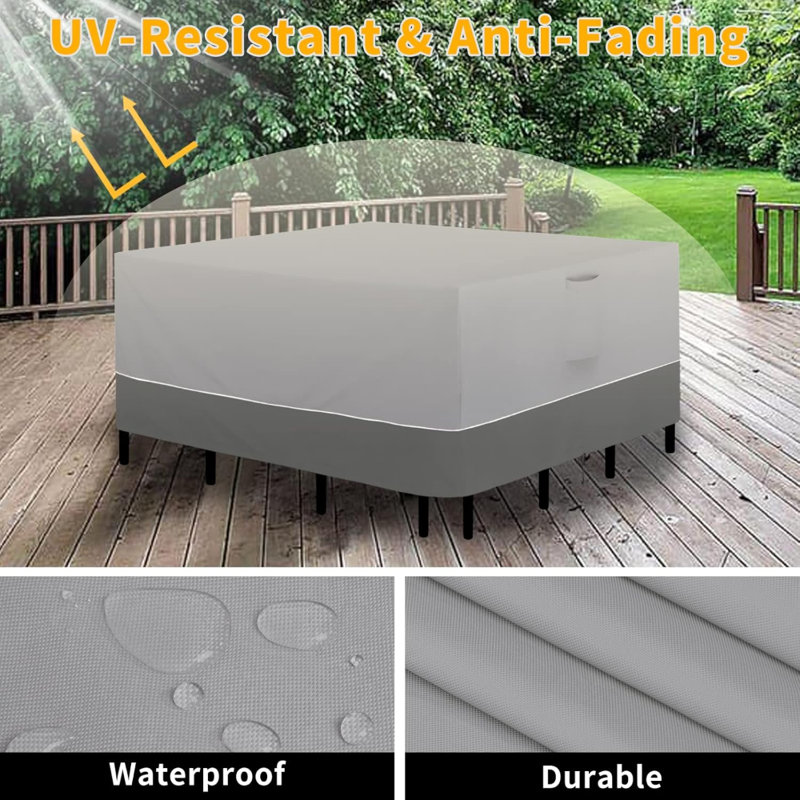 Housse imperméable carrée pour meubles de patio