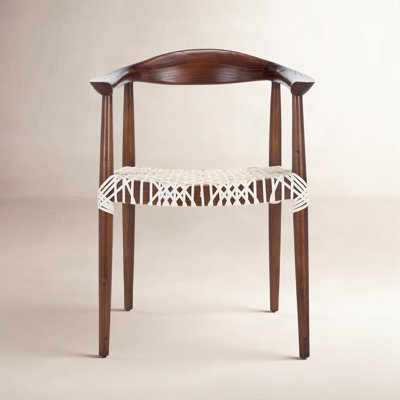 Kazbah Genuine Leather Dining Armchair