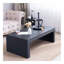 Table basse 47,6 "à nervures noires modernes - Table de centre rectangulaire à profil bas pour le salon