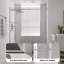Porte de douche coulissante simple sans cadre réversible de 56 à 60 po x H 76 po avec verre trempé transparent de 3/8 po-99356163