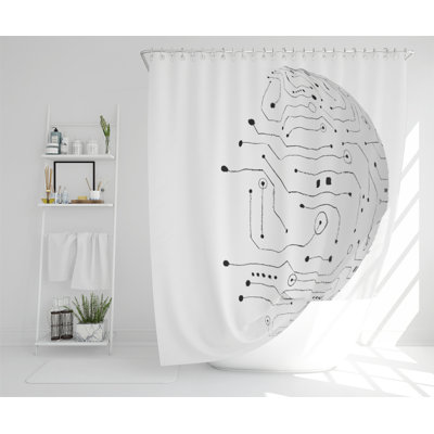Dimitrious Polyester Shower Curtain Set