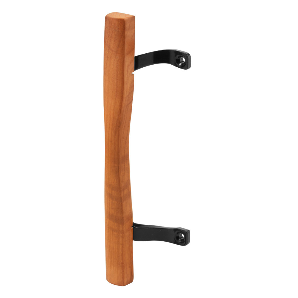 6-5/8 in. Sliding Door Wood Pull Black Painted Brackets (Single Pack) Prime-Line