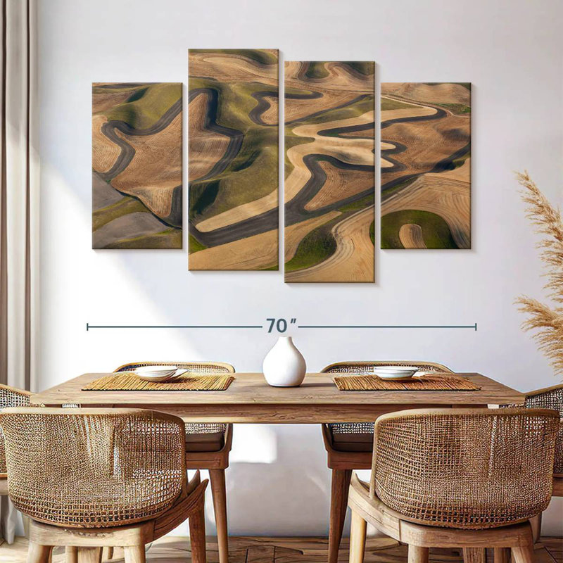 Palouse Fields And Furrows, 42" H x 68" W
