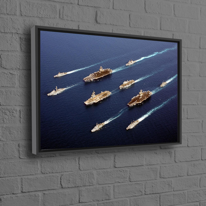 Print on Canvas, Black Floater Framed, 80 cm H x 110 cm W
