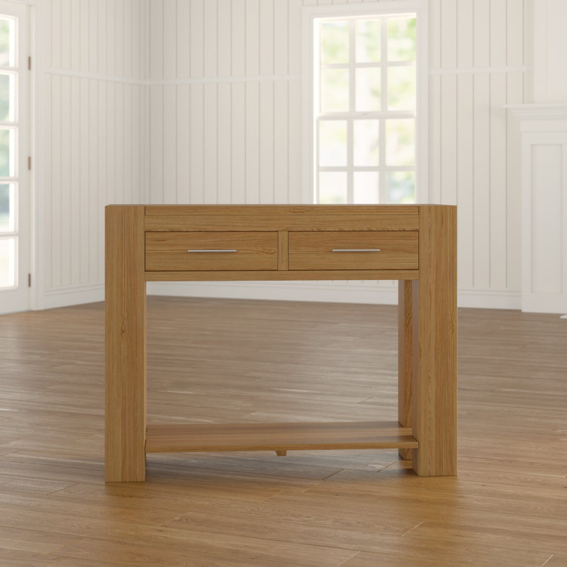Hagan 110cm Solid Wood Console Table