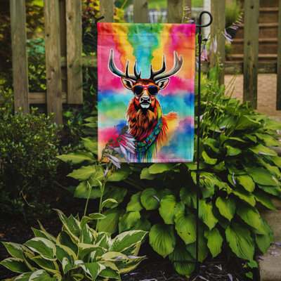 Drapeau de jardin hippie cerf cerf