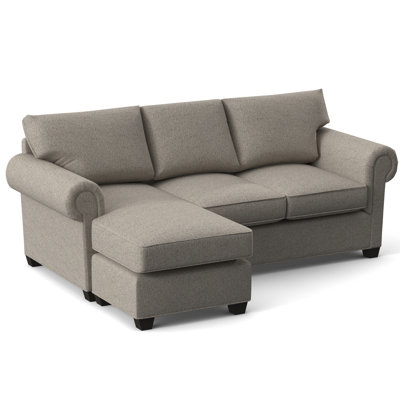 Charlotte 86" Wide Reversible Sleeper Sofa & Chaise with Ottoman