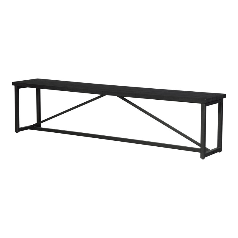 Sierra Dining Bench, Black