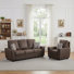 Ensemble de salon en tissu 2 pièces avec fauteuil et canapé Marciniak