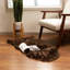Tapis brun foncé en fausse fourrure Diller-923271865