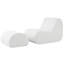 Fauteuil d'appoint avec repose-pieds Modern Wave-1514786073