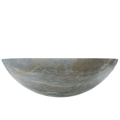 Novatto 17'' Stone Circular Bathroom Sink