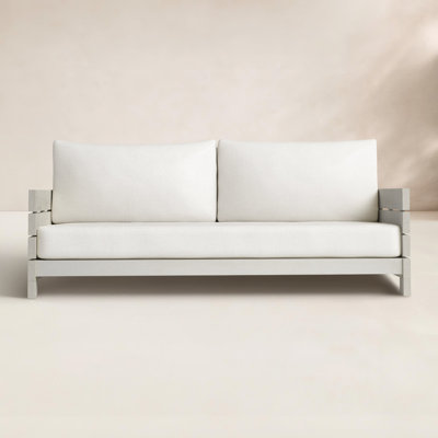 70" Eucalyptus Patio Loveseat